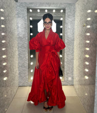 Load image into Gallery viewer, Red Kimono Gown