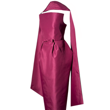 Load image into Gallery viewer, Fuchsia Taffeta Gown with Architectural Cape