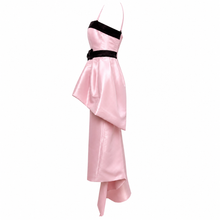Carica l'immagine nel visualizzatore di Gallery, Taffeta Sculpted Peplum Pink Dress