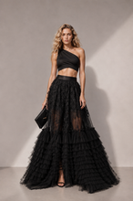Load image into Gallery viewer, Princess Lace Maxi Skirt Black