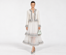 Charger l'image dans la galerie, Pearl Fringe Blazer & Sheer Skirt Set