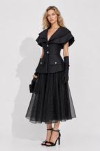 Görseli Galeri görüntüleyiciye yükleyin, Crystal Peplum Blazer & Crystal Mesh Skirt Set