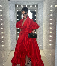 Load image into Gallery viewer, Red Kimono Gown