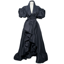 Load image into Gallery viewer, Black Kimono Gown