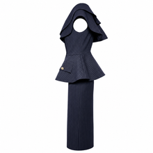 Charger l'image dans la galerie, Structured Pinstripe Jacket & Skirt Set
