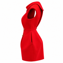 Charger l'image dans la galerie, Red Sabrina sculptured dress