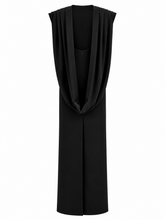 Load image into Gallery viewer, Sculptural Draped Maxi Dress