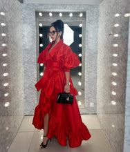 Load image into Gallery viewer, Red Kimono Gown