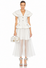 Charger l'image dans la galerie, Crystal Peplum Blazer & Crystal Mesh Skirt Set