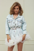 Загрузить изображение в средство просмотра галереи, White Phoenix Denim Jacket