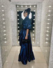 Load image into Gallery viewer, Royal Blue taffeta Kimono Gown