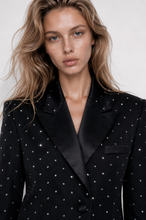 Load image into Gallery viewer, Crystal-Embellished Tailored Vest