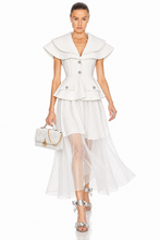 Charger l'image dans la galerie, Crystal Peplum Blazer & Crystal Mesh Skirt Set