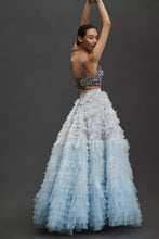 Görseli Galeri görüntüleyiciye yükleyin, Sky Blue Tiered Ruffle Tulle Skirt - Sale