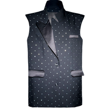 Load image into Gallery viewer, Crystal-Embellished Tailored Vest