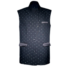 Load image into Gallery viewer, Crystal-Embellished Tailored Vest