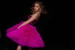 Madalina Fuxia Pink Mirror Dress