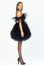 Görseli Galeri görüntüleyiciye yükleyin, Black Mini "Princess" Dress by Morphine Fashion