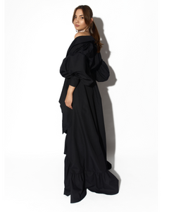 Black Kimono Gown by Morphine Fashion