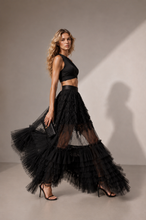 Load image into Gallery viewer, Princess Lace Maxi Skirt Black
