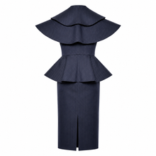 Charger l'image dans la galerie, Structured Pinstripe Jacket &amp; Skirt Set
