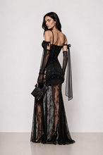 Загрузить изображение в средство просмотра галереи, Noir Corset Lace Gown
