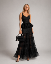 Carica l'immagine nel visualizzatore di Gallery, French lace peplum corsets dress
