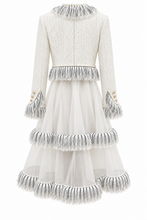 Carica l'immagine nel visualizzatore di Gallery, Pearl Fringe Blazer &amp; Sheer Skirt Set
