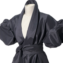 Load image into Gallery viewer, Black Kimono Gown

