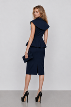 Load image into Gallery viewer, Structured Pinstripe Jacket &amp; Skirt Set
