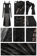Charger l'image dans la galerie, Noir Corset Lace Gown
