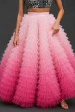 Carica l'immagine nel visualizzatore di Gallery, Pink gradient tulle skirt
