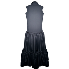 Load image into Gallery viewer, Double - Breasted Couture Vest Dress with Sculptural Taffeta Skirt

