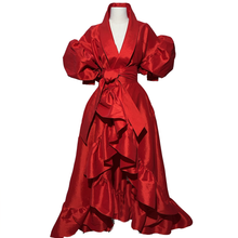 Load image into Gallery viewer, Red Kimono Gown
