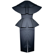 Load image into Gallery viewer, Structured Pinstripe Jacket &amp; Skirt Set
