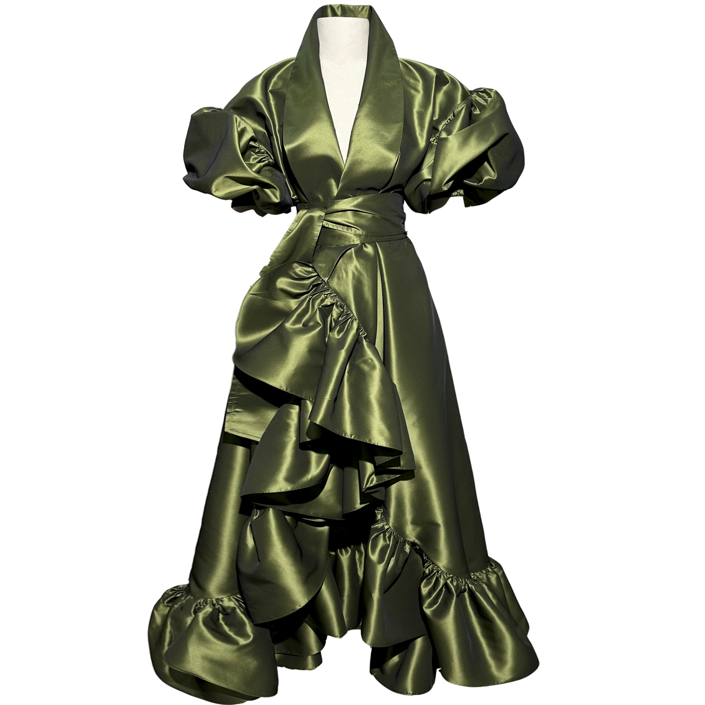 Olive Kimono Gown