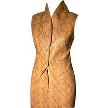 Load image into Gallery viewer, Phyton Textured Vest &amp; Skirt Set
