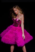 Carica l&#39;immagine nel visualizzatore di Gallery, Madalina Fuxia Pink Mirror Dress
