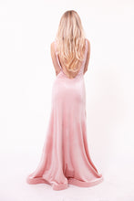 Load image into Gallery viewer, Alexa Silver-Pink Velvet Dress
