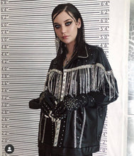 Load image into Gallery viewer, Samantha eco-leather fringed jacket
