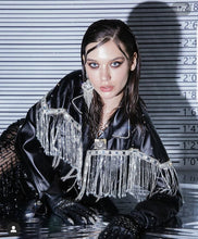 Görseli Galeri görüntüleyiciye yükleyin, Samantha eco-leather fringed jacket
