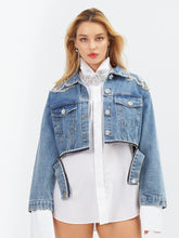 Görseli Galeri görüntüleyiciye yükleyin, Alexandria Denim Couture Jacket by Morphine Fashion 

