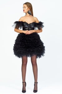 Black Mini "Princess" Dress by Morphine Fashion