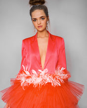 Charger l&#39;image dans la galerie, Coral satin dress from Morphine Fashion
