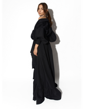 Charger l&#39;image dans la galerie, Black Kimono Gown by Morphine Fashion
